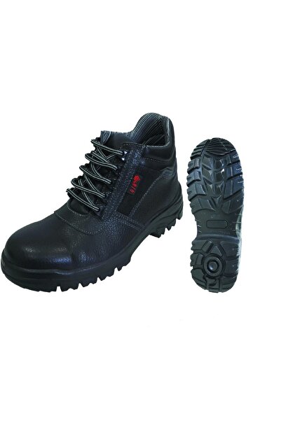 414 iş güvenliği 414 حذاء أمان للعمل مصنوع من الجلد بمقدمة فولاذية مقاس 42