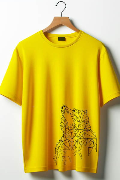 Vordevia Medved Štampano okrugla kragna Oversize kroj Unisex majica