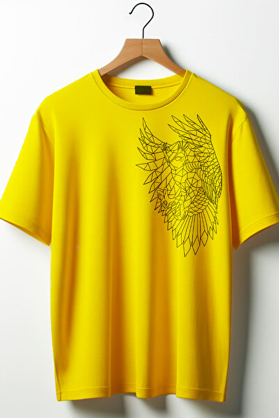 Vordevia Sova Štampano okrugla kragna Oversize kroj Unisex majica