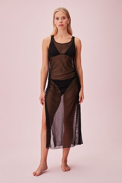 SUWEN Tulle Beach Dress