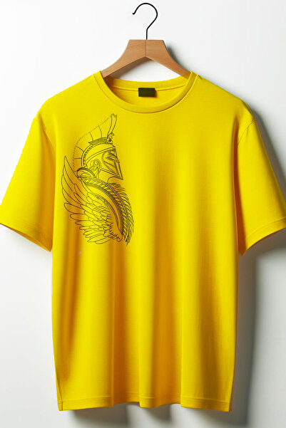 Vordevia Gladiator Štampano okrugla kragna Oversize kroj Unisex majica