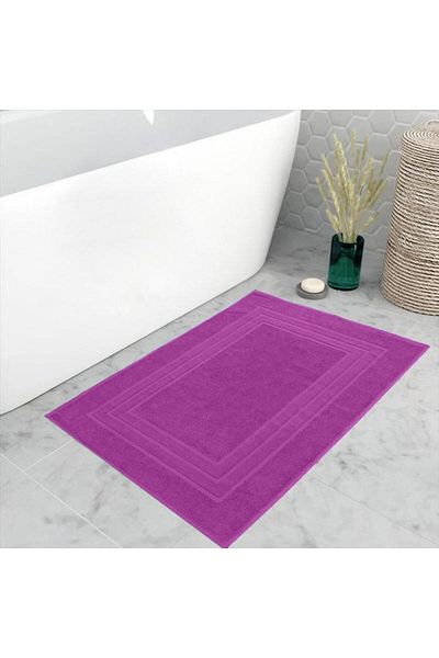 Class 100% Cotton 2-Piece 50x80 cm Channeled Foot Towel Fuchsia