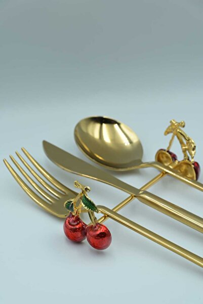 iQey Home Cherry ÇKB Stand 2 PCS Fork Spoon Knife Stand