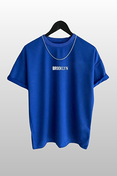 MODAGEN Unisex Brooklyn Printed 3 Pack Orange-Black-Blue T-Shirt