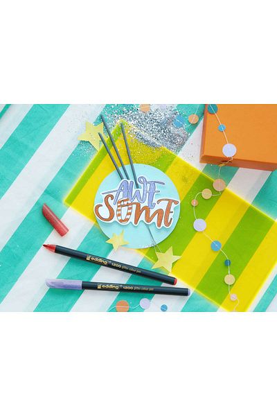 Edding e-1200 Glitter Graphic Pen Set 5 colors