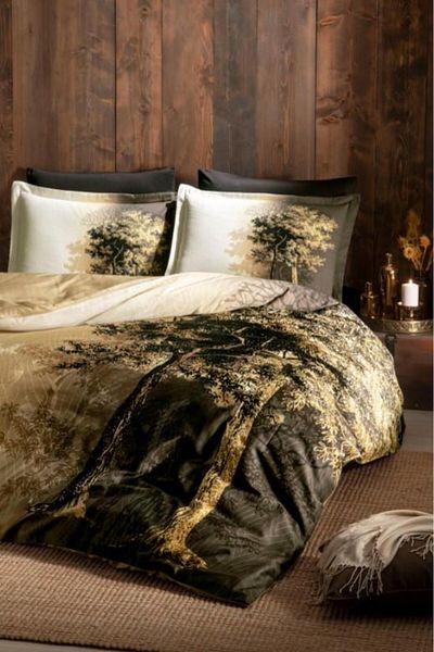 Nevresim Dünyası Özdilek Single Ranforce Duvet Cover Set Beech Yellow