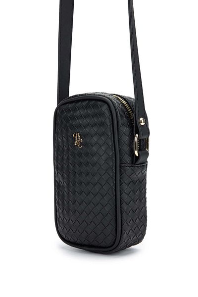 Tamer Tanca Women's Vegan Black Crossbody Bag