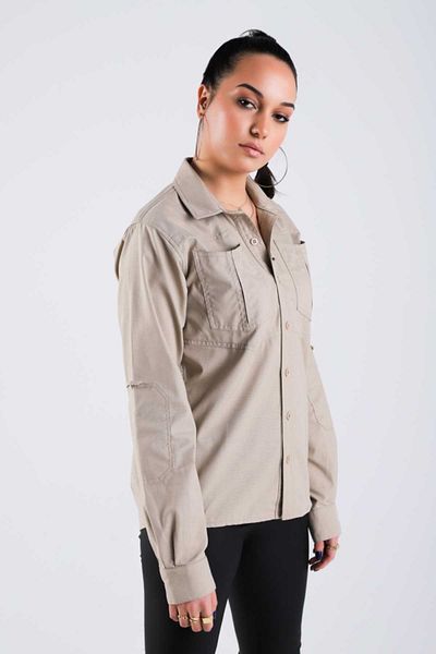 VAV WEAR Cămașă tactică de exterior pentru femei din bumbac TACTEC04K