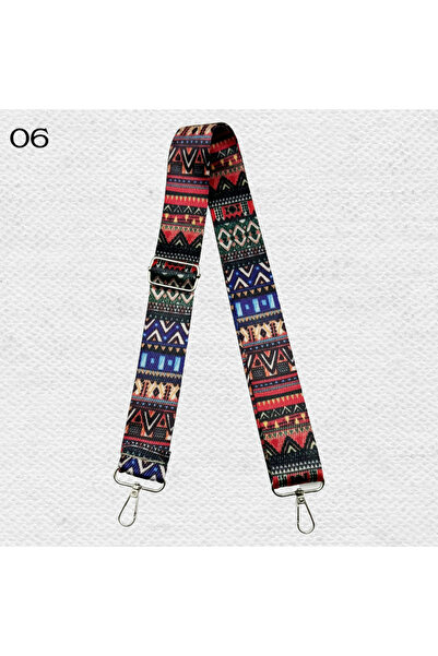 Oxford İplik Etnik Desenli Çanta Sapı Ayarlanabilir 3cmx130cm Kancalı - 06