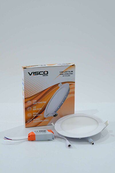 Genel Markalar Visco 12w Led Slim Panel Ip2o 3500k(ÖLÇÜLER AÇIKLAMADA)