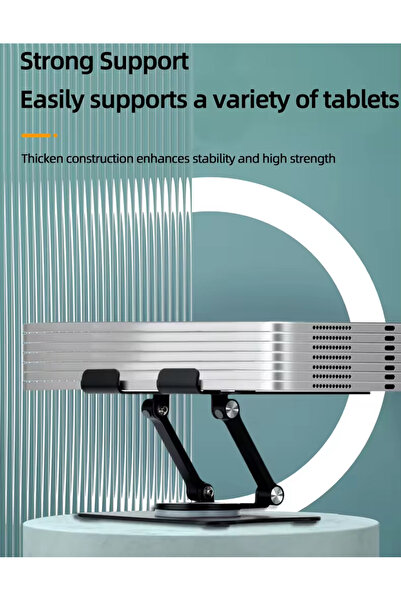 Coverzone Βάση tablet από κράμα αλουμινίου Επαγγελματική βάση tablet 360 μοιρών περιστρεφόμενη για tablet 11-16 ιντσών G68