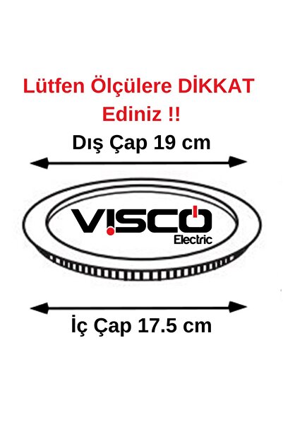 VİSCO ELEKTRİK Visco 18w Backlight Led Panel Beyaz Işık 6500k(ÖLÇÜLER AÇIKLAMADA)