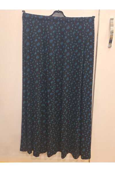 NUR TEKSTİL kadın anne siyah   pigment türlü viskon pamuaklu likralı penye bü...