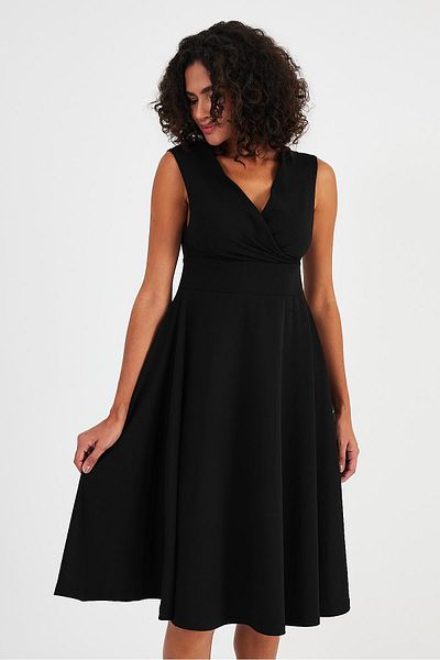 ALEXANDERGARDI Double Breasted Collar Sleeveless Dress(B24-00198)