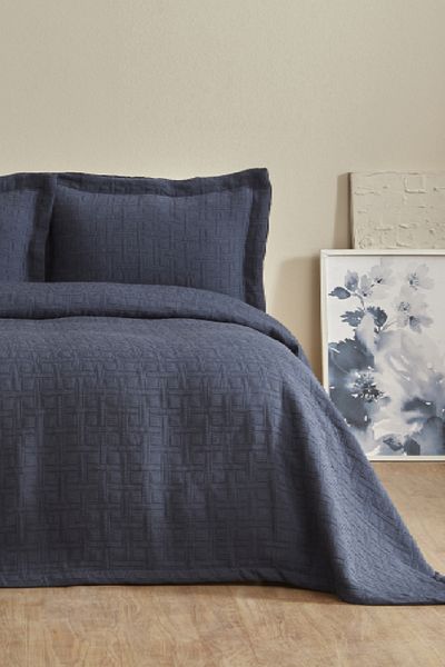 Karaca Home Indigo Corner Double Bedspread Set