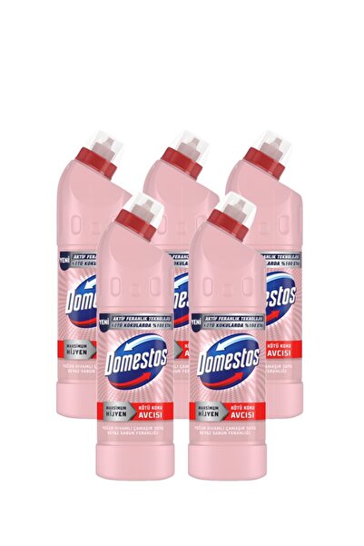 Domestos Çamaşır Suyu Beyaz Sabun Ferahlığı 750 ml X5
