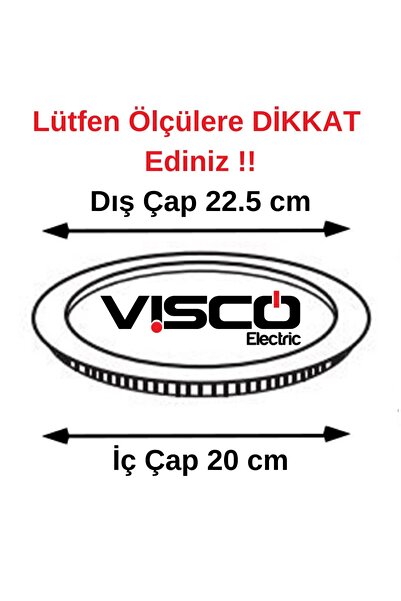 VİSCO ELEKTRİK Visco 24w Backlight Led Panel Gün Işığı 4500k(ÖLÇÜLER AÇIKLAMADA)