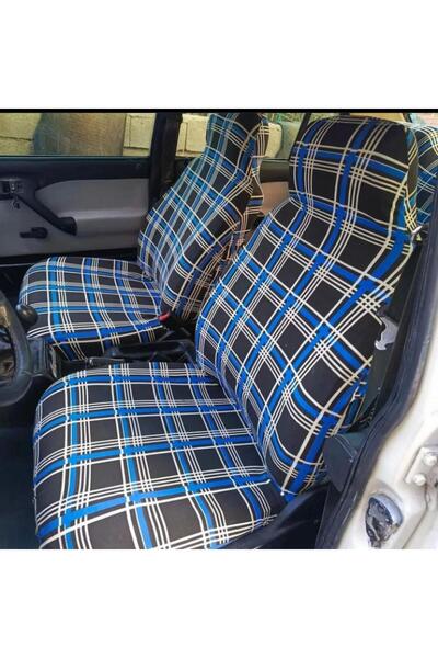 zifona Ekose Oto Koltuk Kılıfı Servis Kılıfı mavi