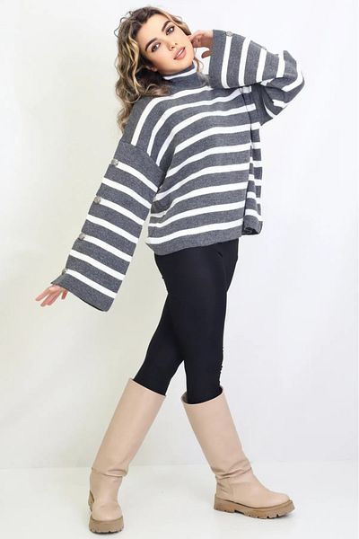 Get Crazy Tiko Women's Sweater - Button Detailed