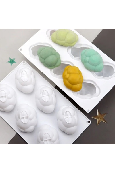 Siliko World Silikon Bubble Bulut Pasta Kek Sabun Mum Jöle Kalıbı