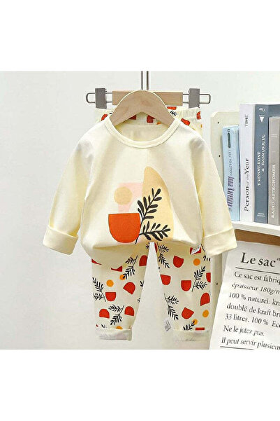 naynes طقم بيجامة موسمية قطن 100% للأولاد والبنات بعمر 7 سنوات - قطعتين بأكما...