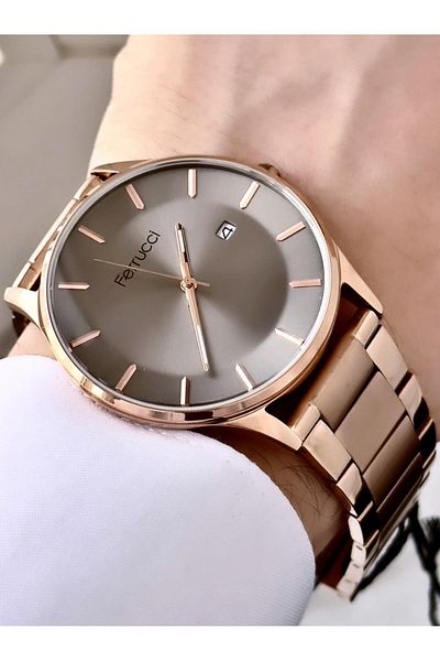 Ferrucci Men's Metal Band Wristwatch