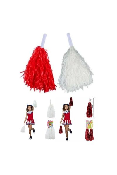 Woody Sofia Red White 2 Pcs Pompon School Activity 23 April Activities for show pompon