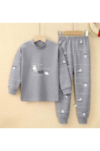 naynes Girls' and Boys' 100% Cotton Long Sleeve 2-Piece Pajama Set Seasonal (...