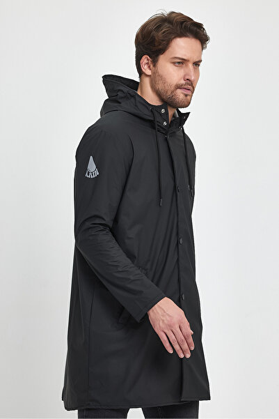 T Rain Stay Dry Чорний чоловічий дощовик