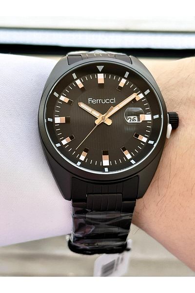 Ferrucci Men's Metal Band Wristwatch