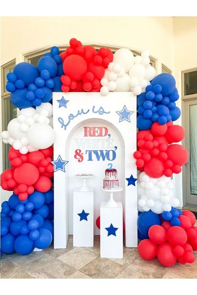 party mix Captain America Balloon Chain Captain America Birthday Balloon Chain Set