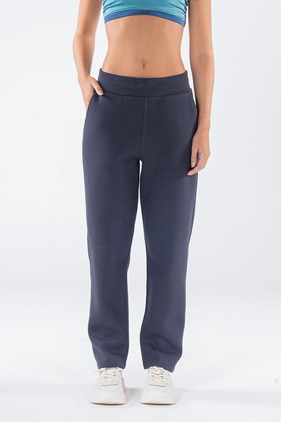 Friday Offset Pina Γυναικεία σκούρα μπλε τσέπη Jogger Pantalon Elastic Loose Φούτερ με φαρδύ πόδι