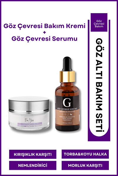 For You Gold Göz Altı Torbalanma, Koyu Halka, Kırışıklık Morluk Karşıtı Göz Ç...