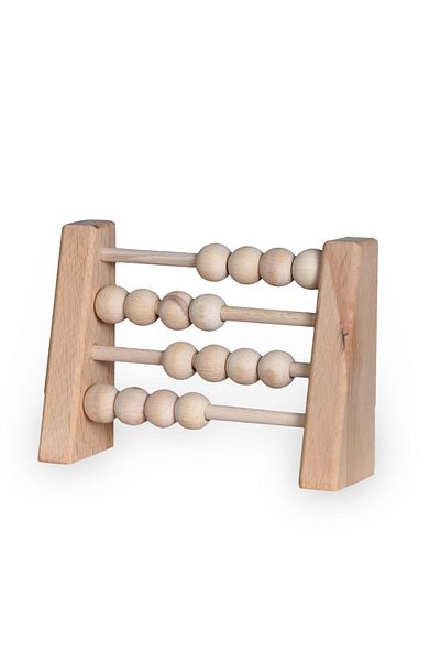 ALGWOOD Natural Healthy Wooden Abacus Toy, Montessori Toys, Children's and Room Wooden Decor-5054