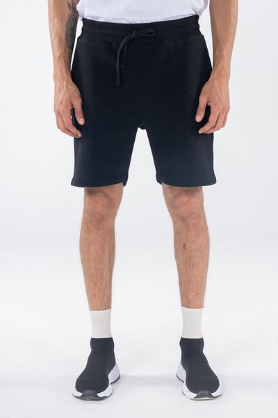 Friday Offset Pantaloni scurți negri cu buzunar elastic pentru bărbați Pina
