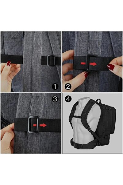 hebmeyy Yürüyüş Sırt Çantası Göğüs Kemeri / Ayarlanabilir/ Kamp Dağcılık Aksesuar