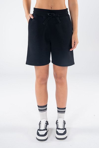 Friday Offset Pantaloni scurți negri cu buzunar elastic pentru femei Pina