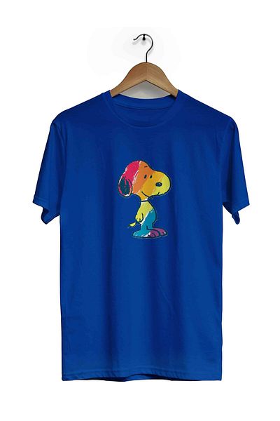 herotasarım Μπλουζάκι με κοντομάνικο μοτίβο Snoopy Rainbow - BLL4518
