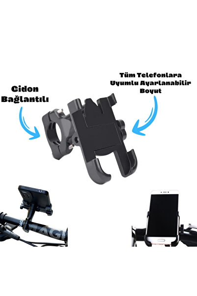 asua Suport de telefon pentru motociclete și biciclete, cu prindere pe ghidon...
