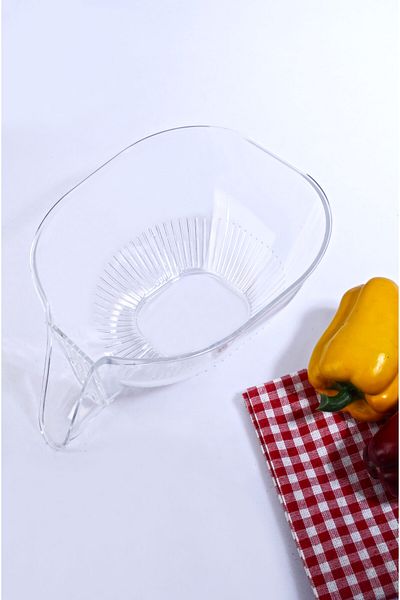 Porselen Diyarı Transparent Practical Kitchen Strainer Fruit Vegetable Washing Straining Strainer