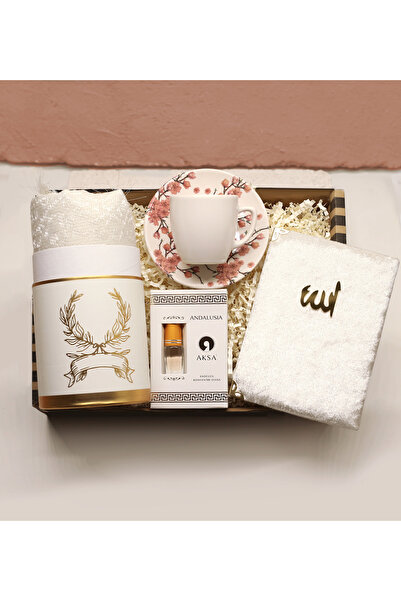 Genel Markalar BAYRAMA ÖZEL Renkli Kahve Fincan&Kutulu Seccade &Aksa Esans&Ya...