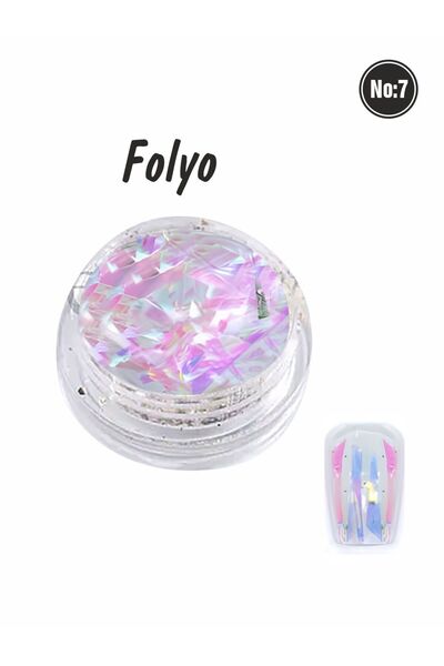 Ocean Tırnak Süsleme Folyo Parçaları Nail Art Tırnak Süsleme Şeritleri