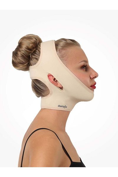 Aurafix Medical Face Chin Neck Bandage Liposuction Post Op Bandage Lc-1800 Standard