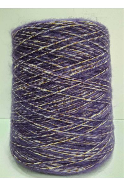 İPLİKOUTLET Χρυσό Glitter Purple Lase Mohair 200 γραμμάρια