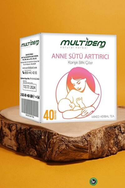 multidem Anne Sütü Arttırıcı Karışık Bitki Çayı, Süt Artırıcı Doğal Içecek. 40'lı Süzen Poşet