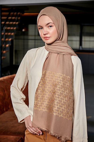 Scarf Βαμβακερό σάλι ζακάρ