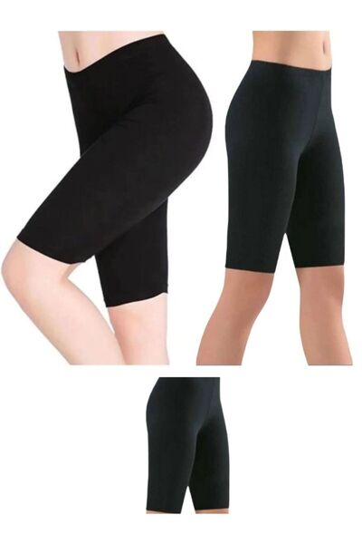 BEYAZTOPTAN BEYAZOPTAN ŽENSKE Pamučni džersej LEGGINGSI IZNAD KOLENA