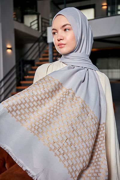 Scarf Jacquard Cotton Shawl