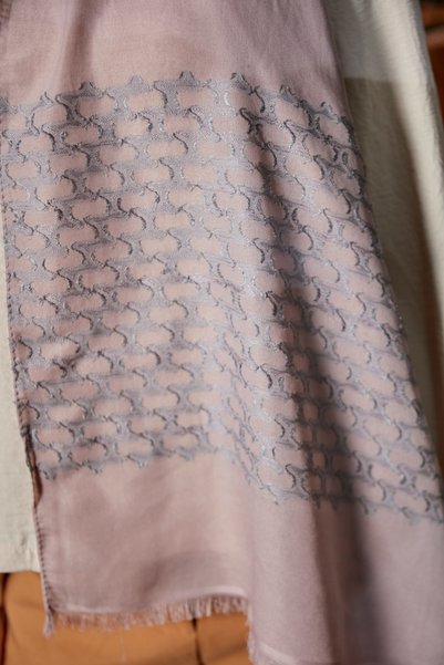 Scarf Cotton Jacquard Shawl