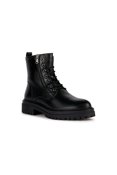 Geox Geox Black Booties Womens Shoes